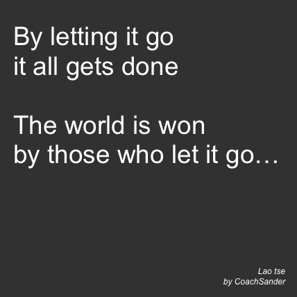 By letting go - CoachSander.nl