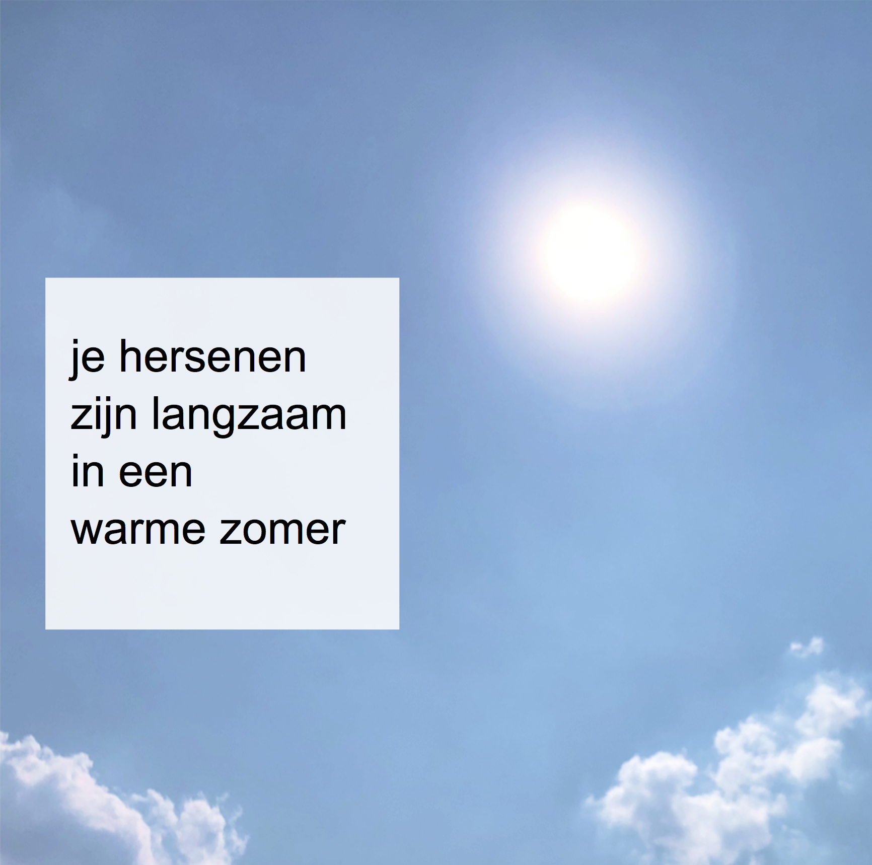 hersenen zijn langzaam in een warme zomer - CoachSandew.nl